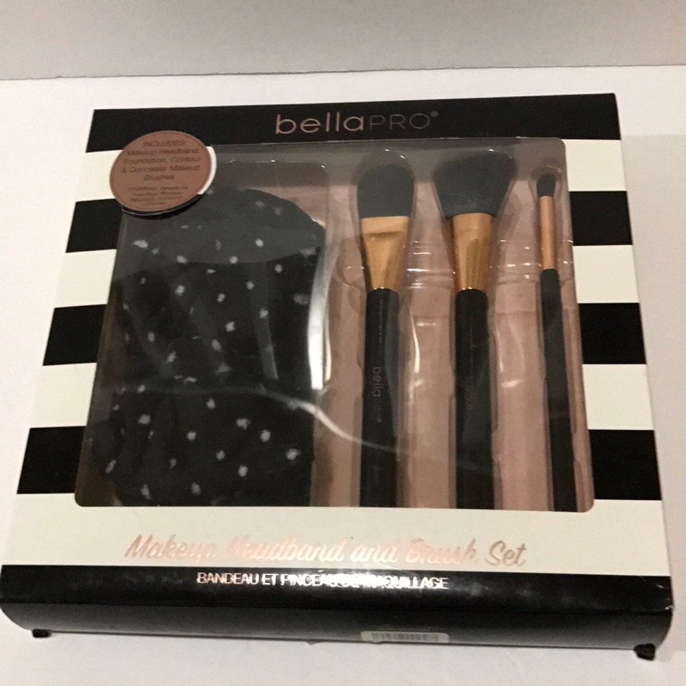 Bella Pro makeup headband and brush set